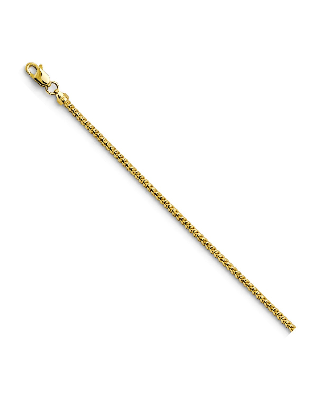 14K Yellow Gold 1.7mm Round Franco Chain (CH-0623)