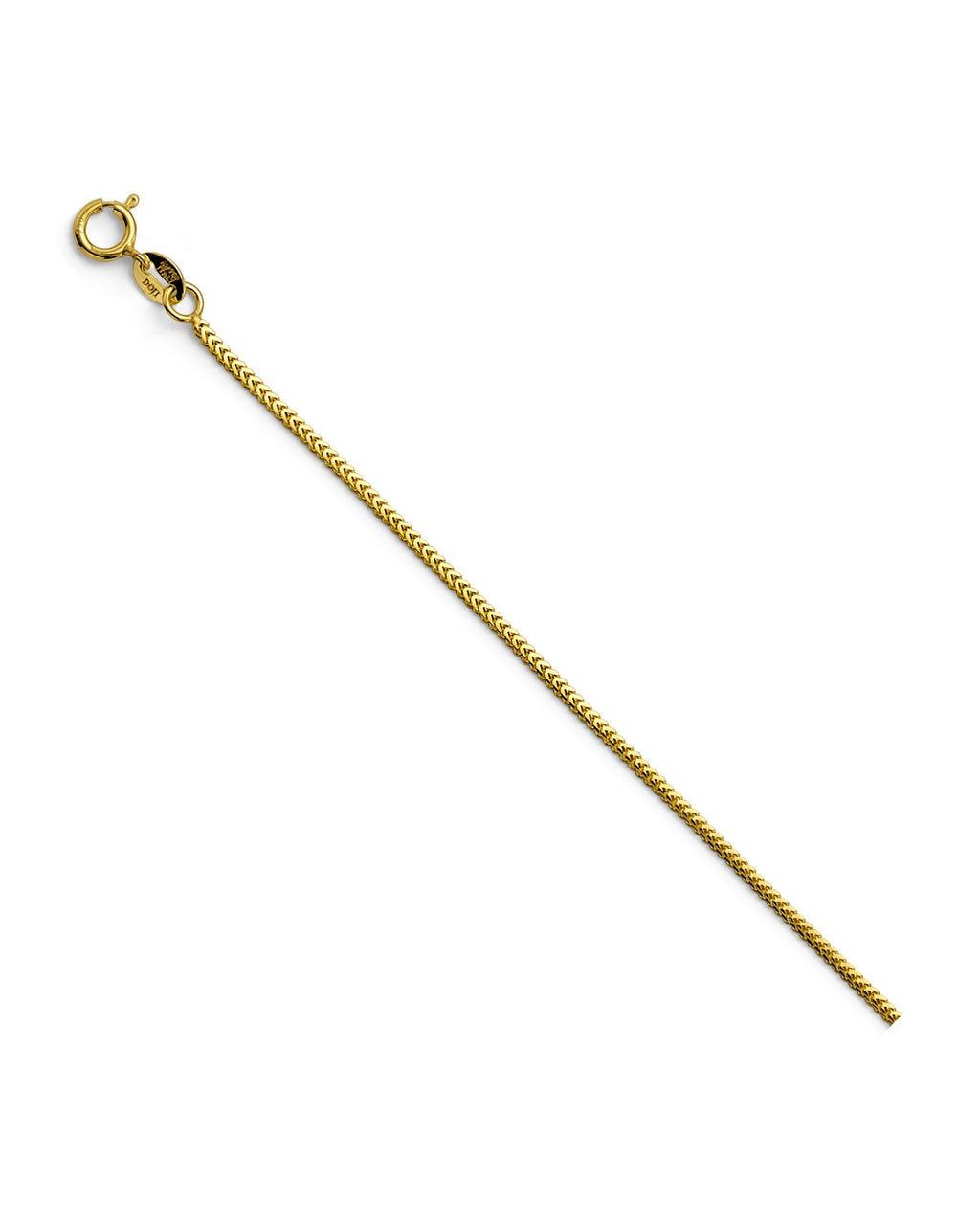 14K Yellow Gold 1.2mm Flat Franco Chain (CH-0624)