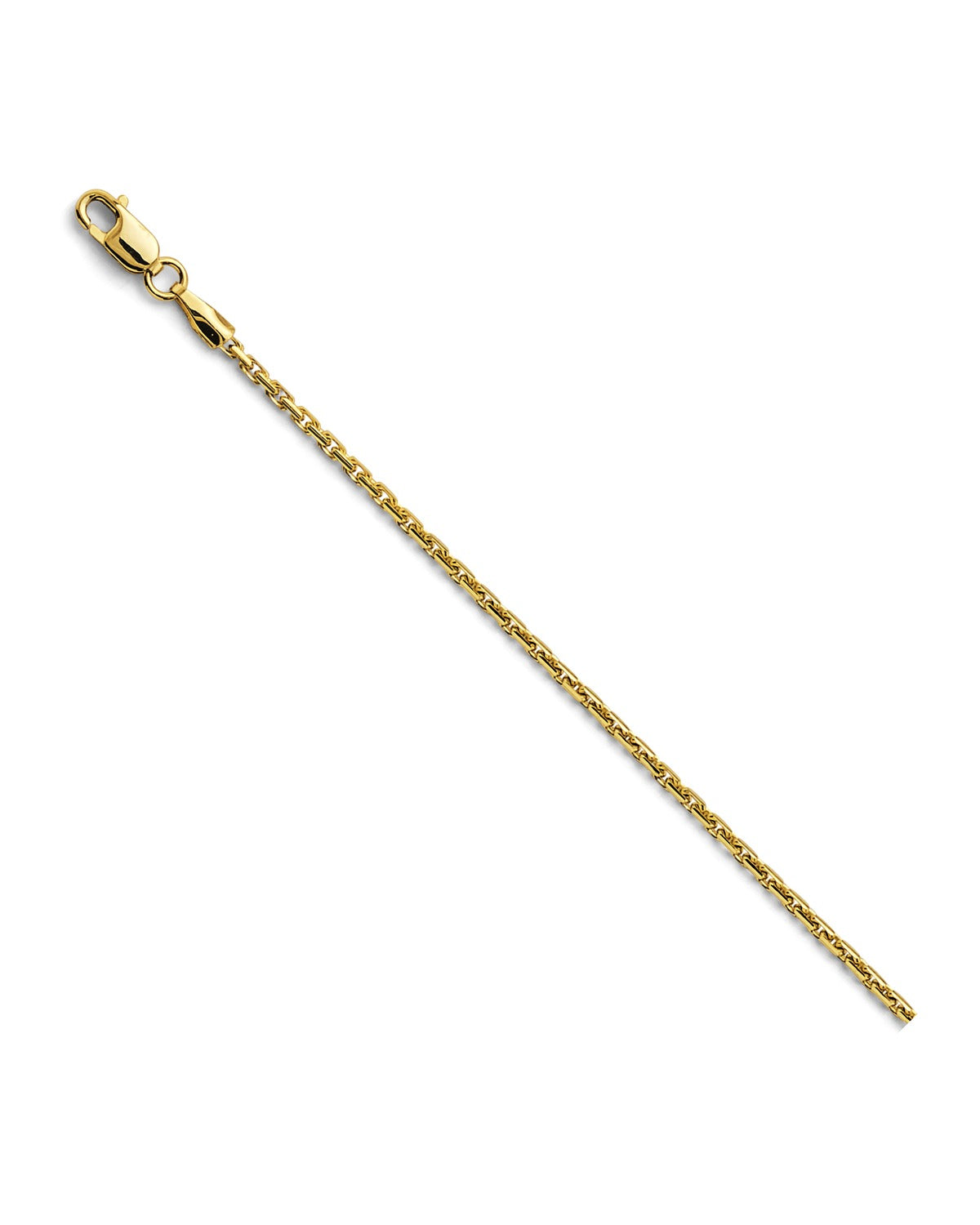 14K Yellow Gold 1.3mm Solid DC Cable Chain (CH-0625)