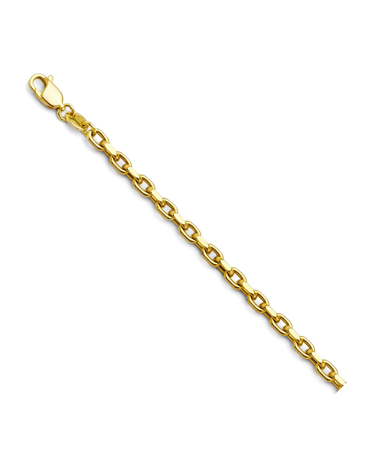 14K Yellow Gold 2.7mm Hollow Flated Rolo Chain (CH-0626)