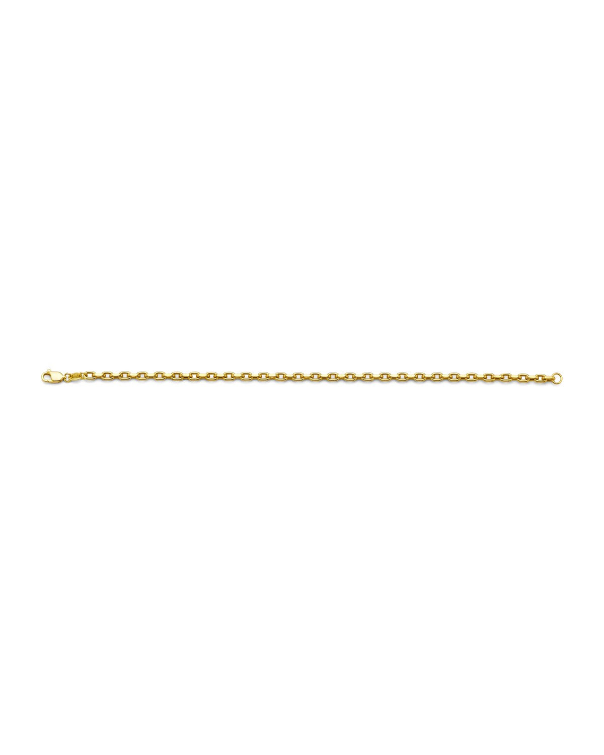 14K Yellow Gold 2.7mm Hollow Flated Rolo Chain (CH-0626)