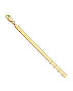 14K Yellow Gold 3.5mm Flex Herringbone Chain (CH-0627)