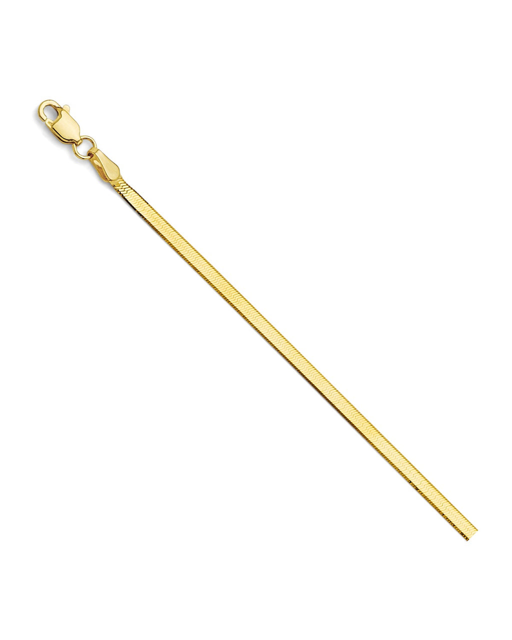 14K Yellow Gold 2.5mm Flex Herringbone Chain (CH-0628)