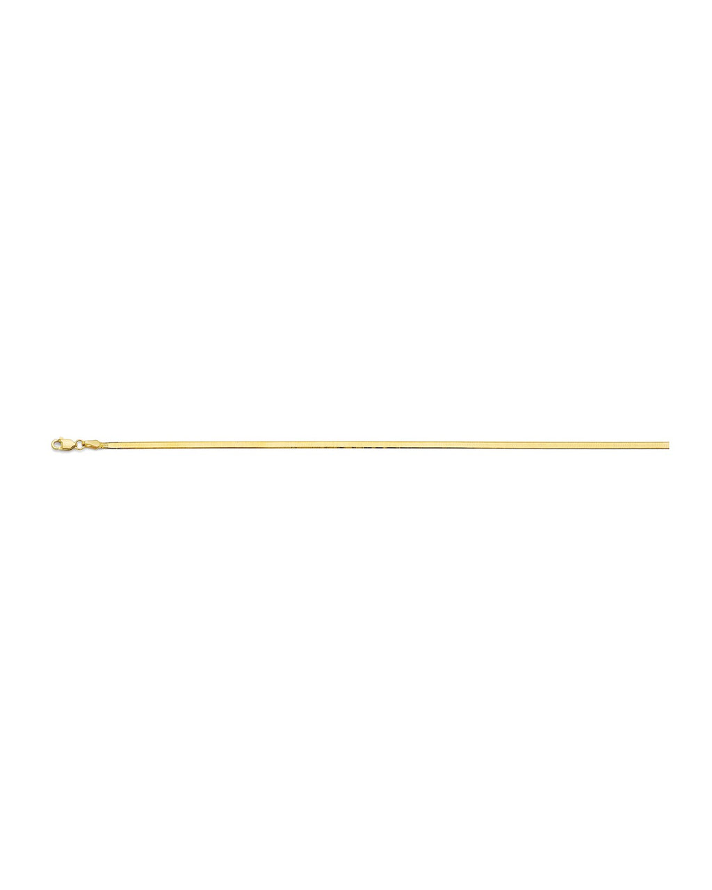14K Yellow Gold 2.5mm Flex Herringbone Chain (CH-0628)