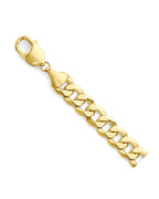 14K Yellow Gold 10mm Solid Bevelled Curb Chain (CH-0631)