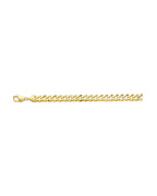 14K Yellow Gold 10mm Solid Bevelled Curb Chain (CH-0631)
