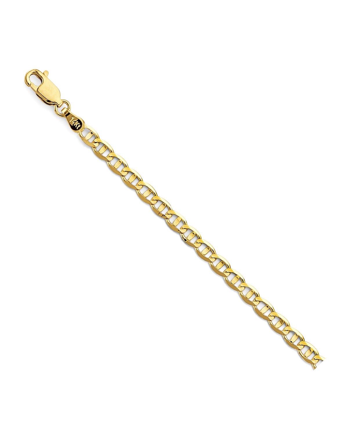 14K Yellow Gold 3.5mm Light Mariner Chain (CH-0635)