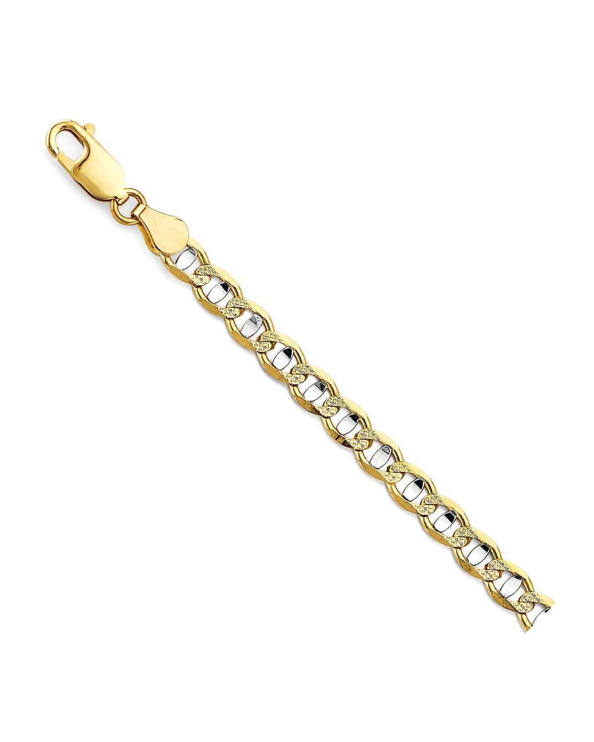 14K Two-Tone Gold 2T 5.3mm Light Mariner Chain (CH-0639)