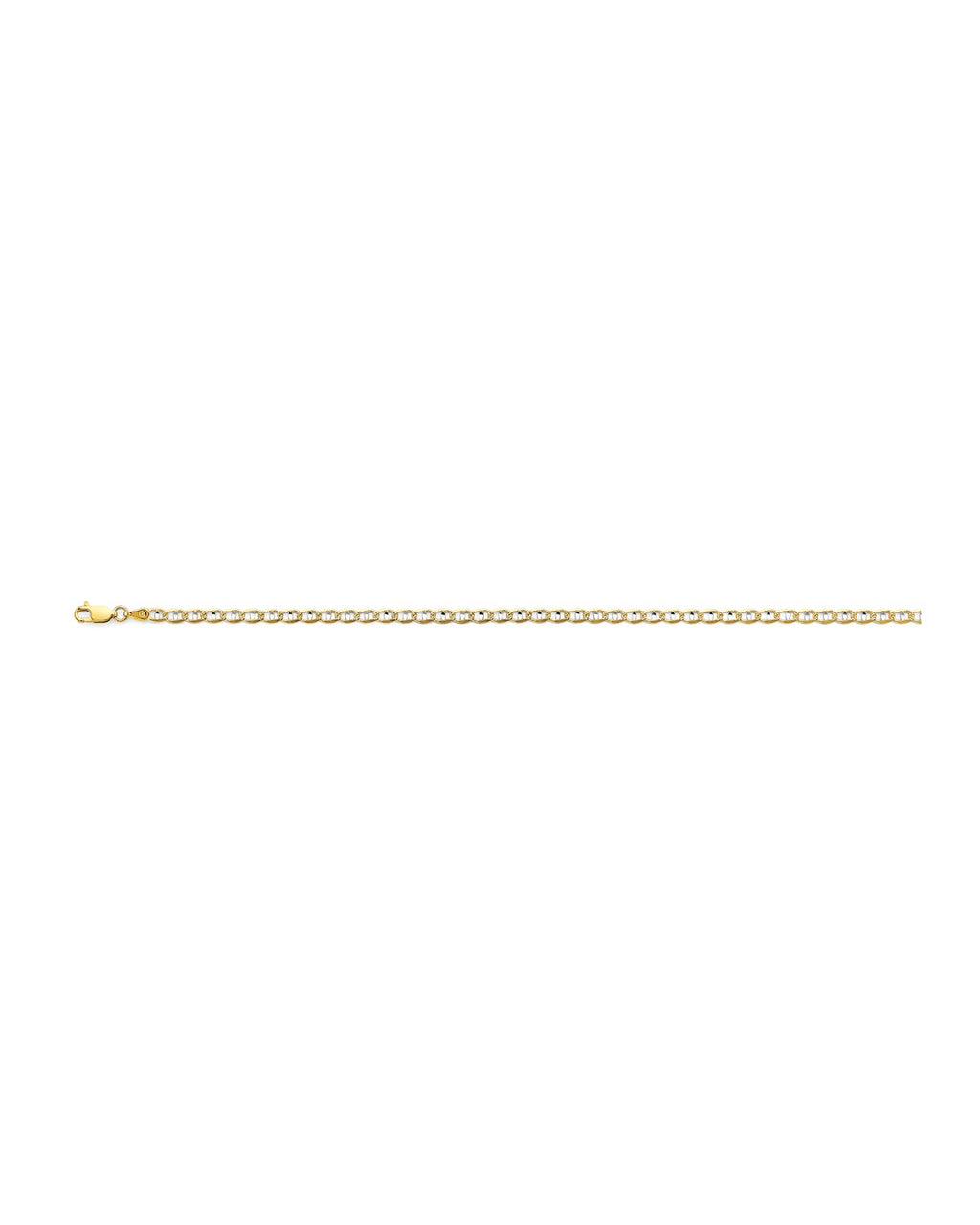 14K Two-Tone Gold 2T 3.5mm Light Mariner Chain (CH-0641)