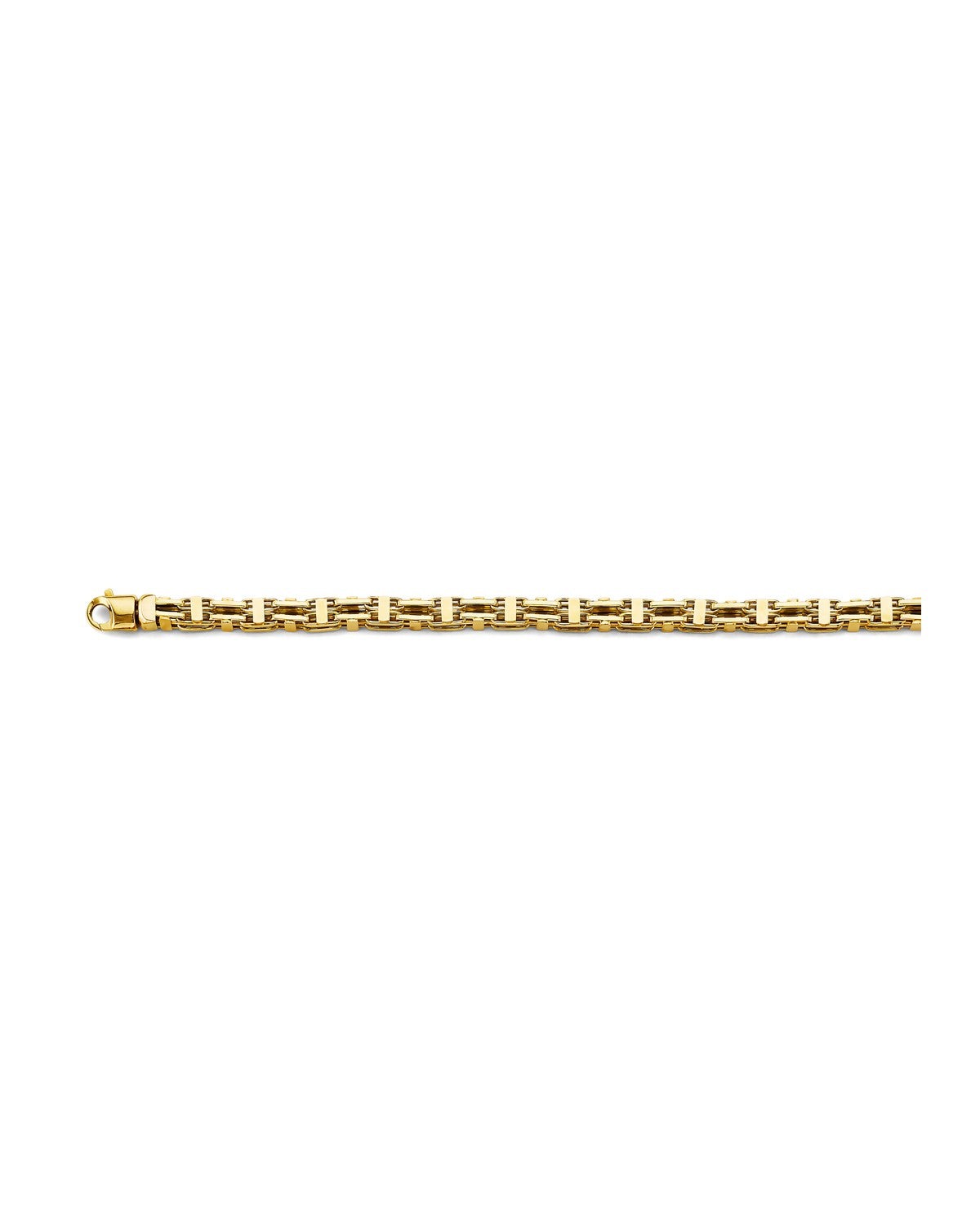 14K Yellow Gold 6mm Hollow Square Link Chain (CH-0643)