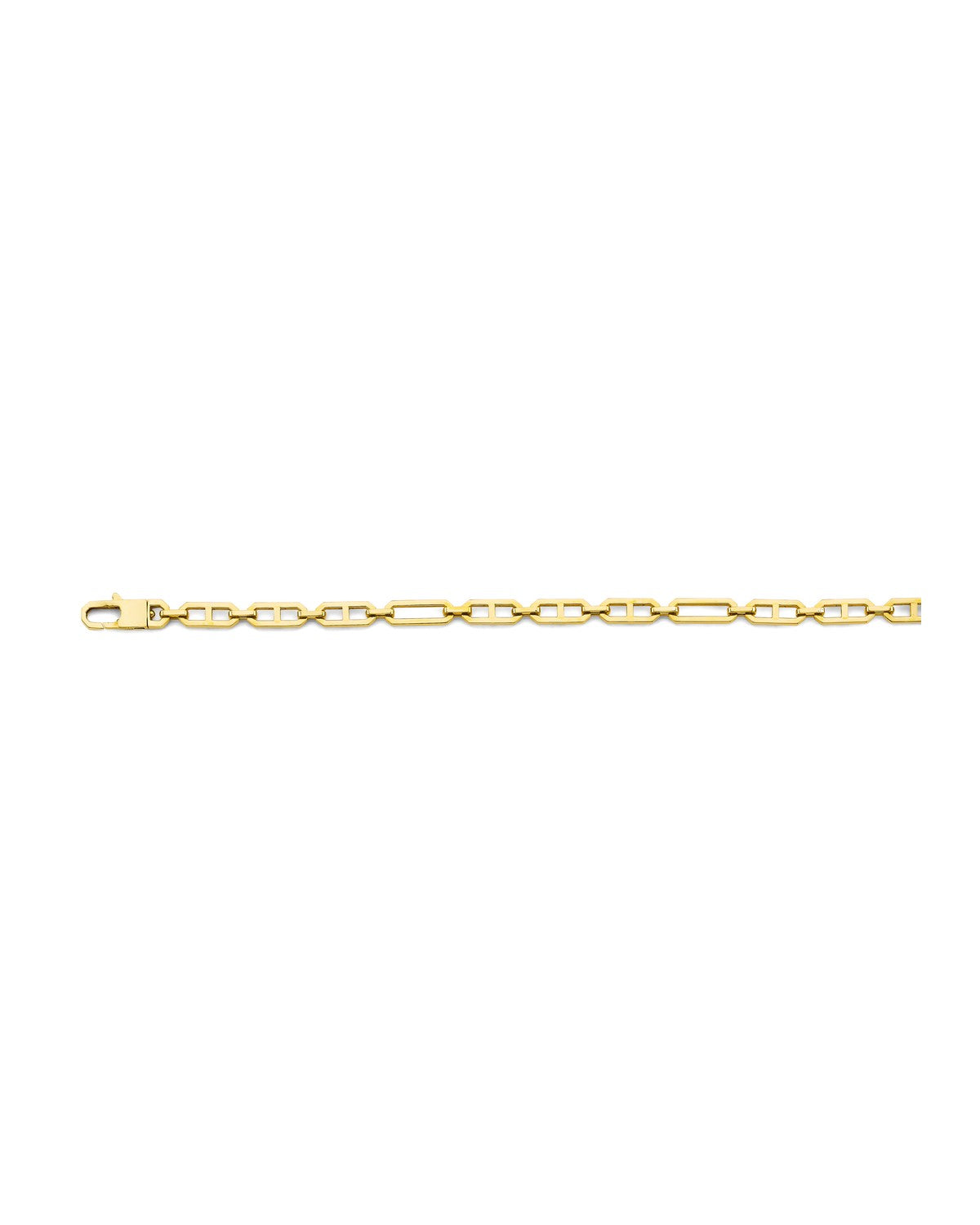 14K Yellow Gold 6mm Hollow Mariner 3+1 Chain (CH-0648)
