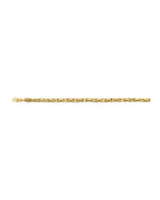 14K Yellow Gold 5mm Hollow Fancy Byzantine Chain (CH-0651)