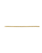 14K Yellow Gold 3.5mm Hollow Round Byzantine Chain (CH-0655)