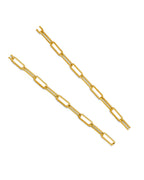 14K Yellow Gold 2mm Adjustable Paper Clip Chain (CH-0663-220)