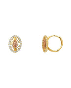 14K Yellow Gold Guadalupe Huggies Earrings (ER-0311)