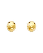 14K Yellow Gold 9.5mm D Ball Earrings with Puch-back (ER-0722)