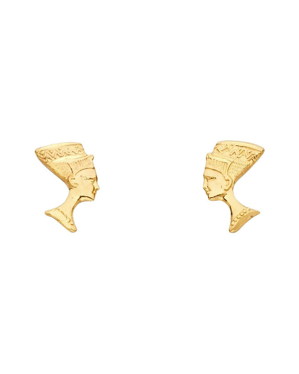 14K Yellow Gold Small Pharaoh Post Earrings (ER-1181)