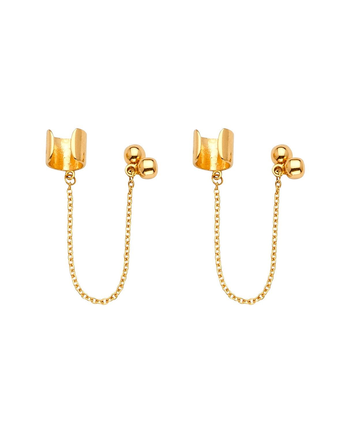 14K Yellow Gold Fancy Earrings (ER-1582)