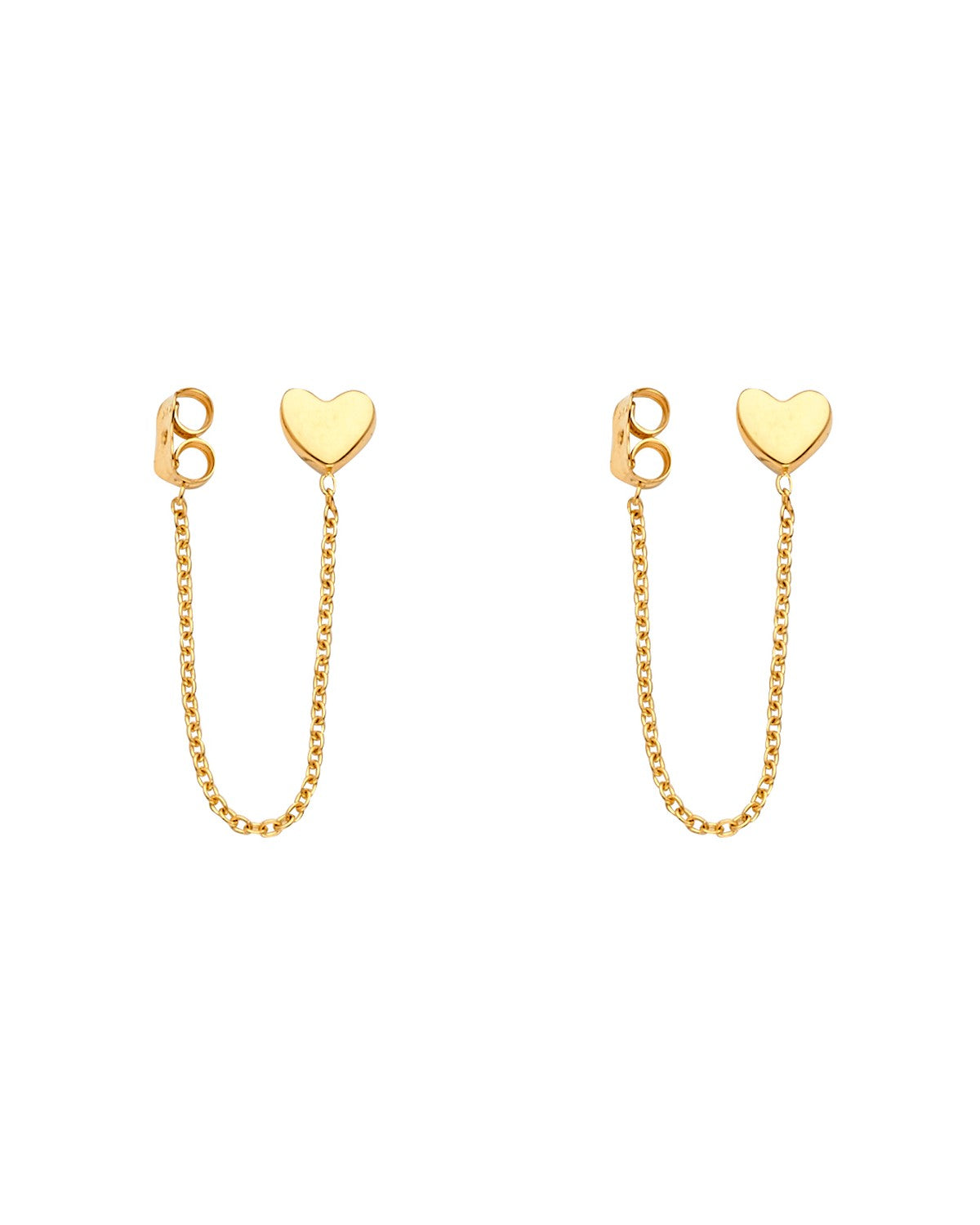 14K Yellow Gold Hanging Earrings (ER-1589)