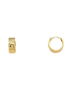 14K Yellow Gold Huggies Earrings (ER-1607)