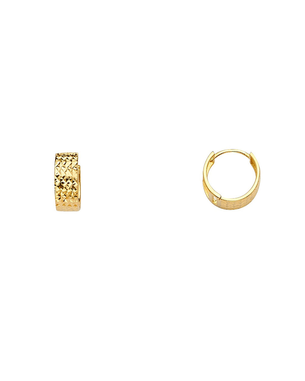 14K Yellow Gold Huggies Earrings (ER-1607)