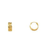 14K Yellow Gold Huggies Earrings (ER-1608)