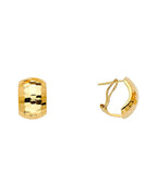 14K Yellow Gold Half Huggies Earrings (ER-1625)