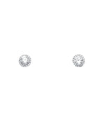 14K White Gold CZ Earrings/Set (ER-1687)