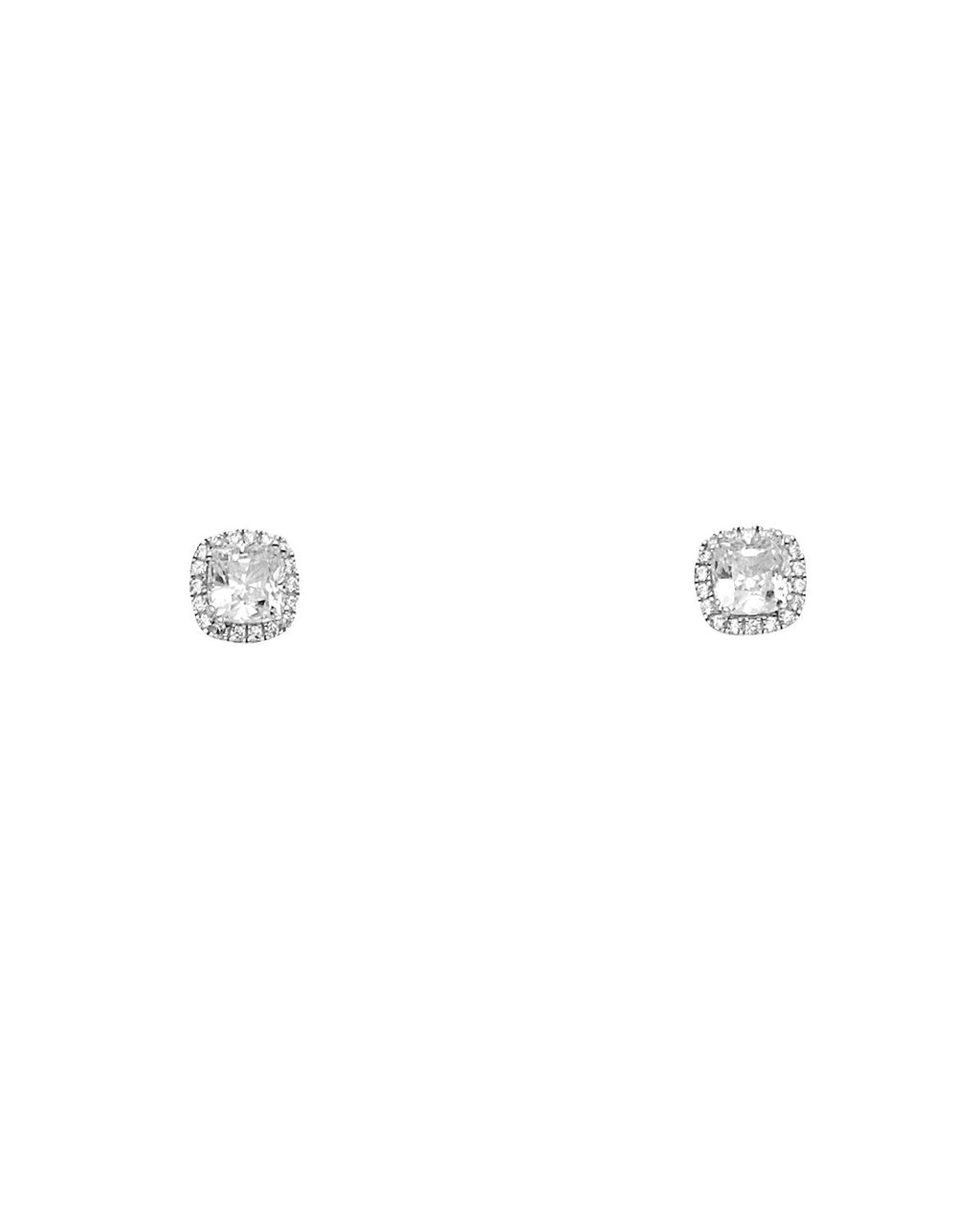14K White Gold CZ Earrings/Set (ER-1694)