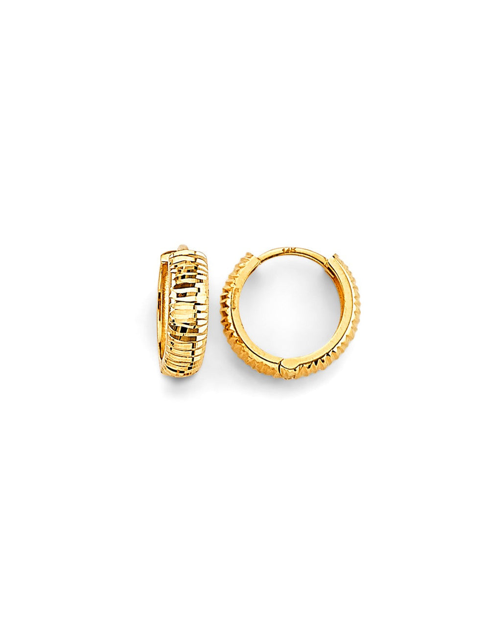 14K Yellow Gold Huggies Earrings (ER-1886)