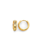 14K Yellow Gold Huggies Earrings (ER-1886)