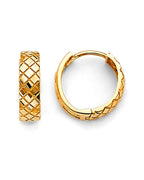 14K Yellow Gold Huggies Earrings (ER-1887)