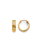 14K Yellow Gold Huggies Earrings (ER-1887)