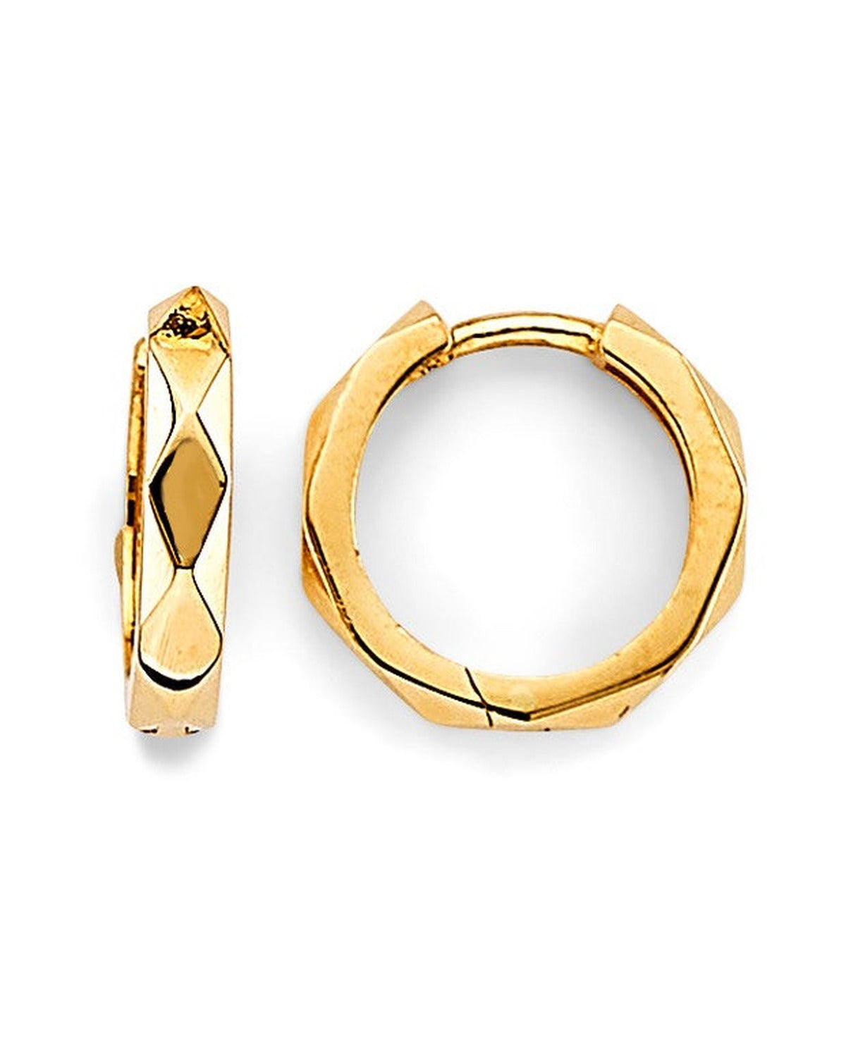 14K Yellow Gold Huggies Earrings (ER-1892)