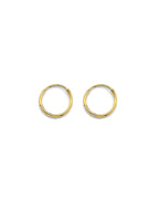 14K Yellow Gold 1mm Tube Endless Hoop Earrings (ER-1912)