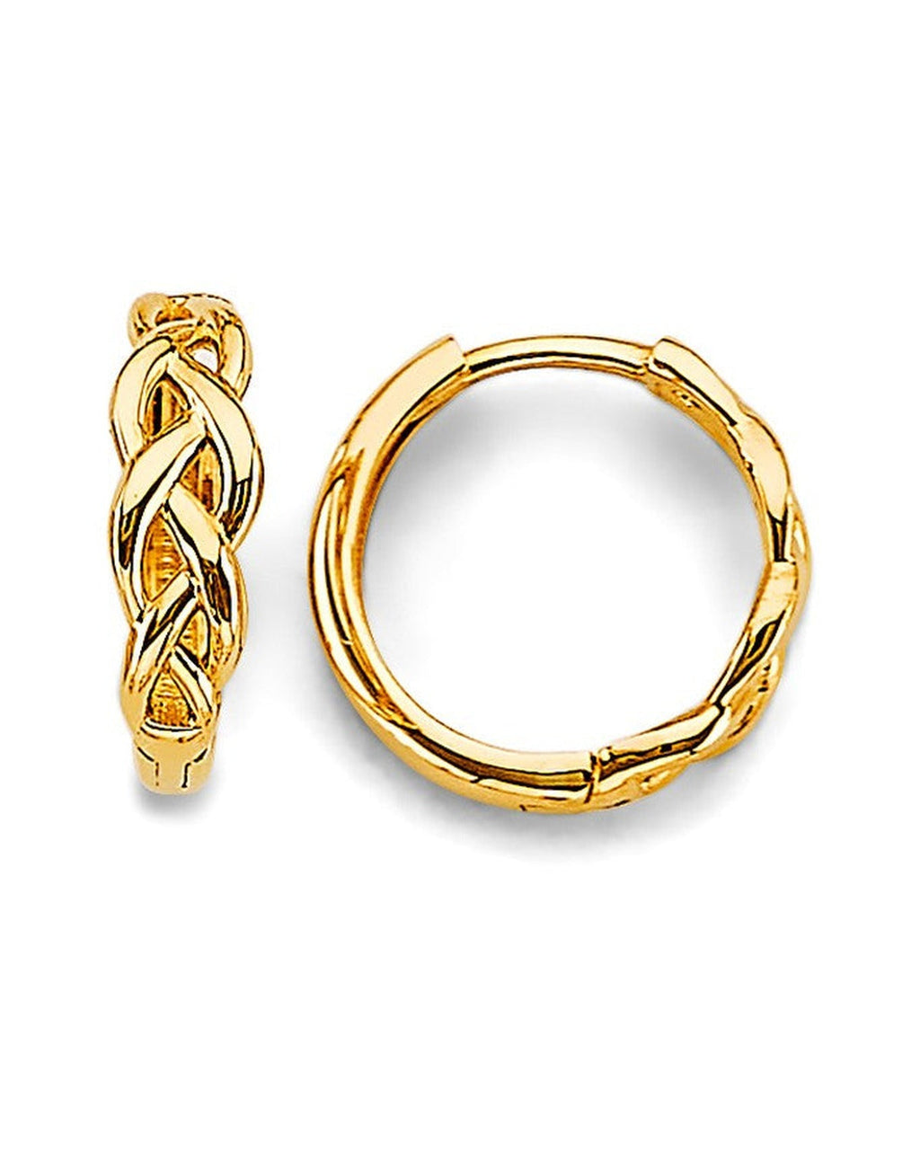 14K Yellow Gold Huggies Earrings (ER-1977)