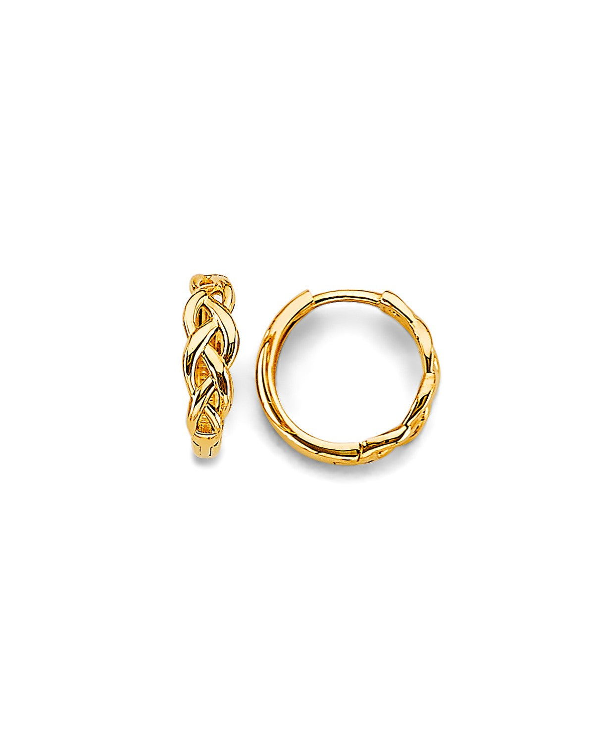 14K Yellow Gold Huggies Earrings (ER-1977)