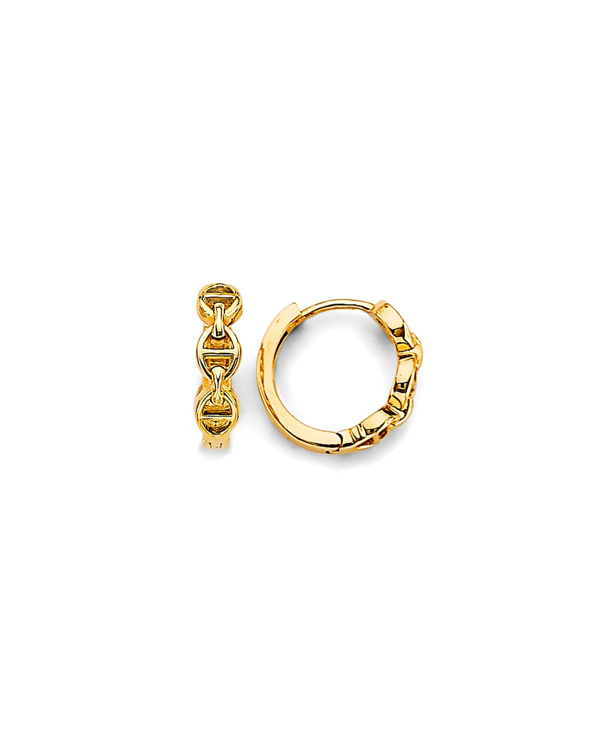 14K Yellow Gold Huggies Earrings (ER-1978)