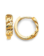 14K Yellow Gold Huggies Earrings (ER-1979)