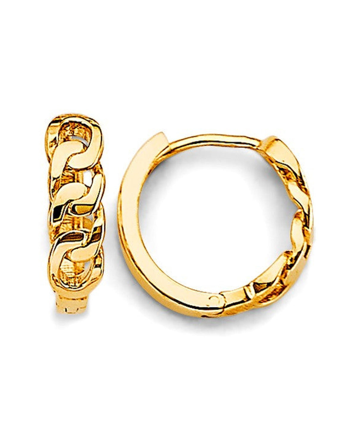 14K Yellow Gold Huggies Earrings (ER-1979)