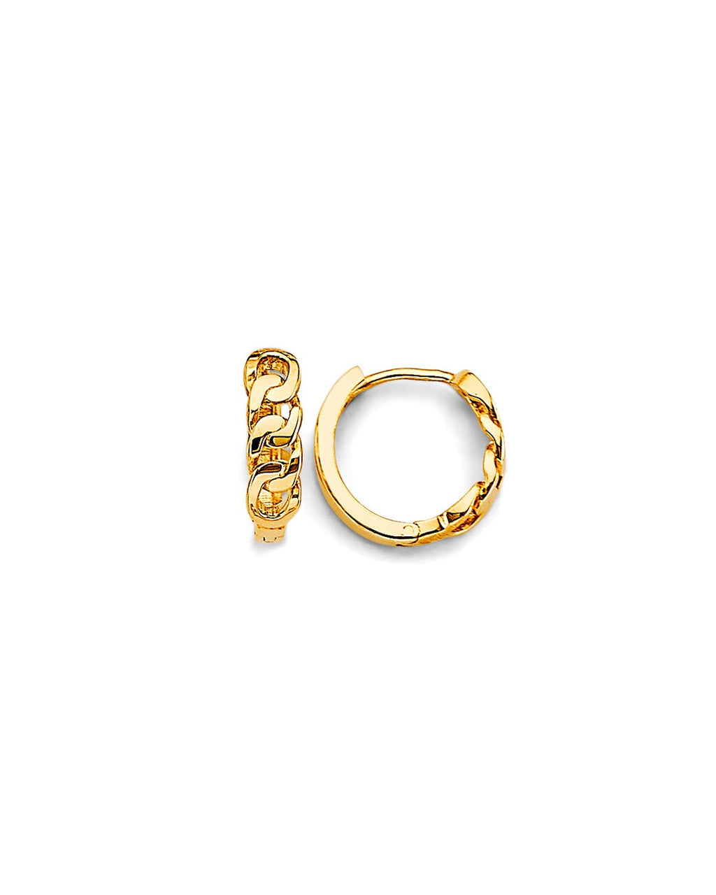 14K Yellow Gold Huggies Earrings (ER-1979)