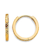 14K Yellow Gold Huggies Earrings (ER-1984)