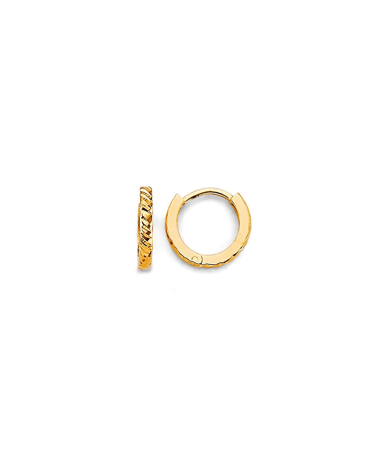 14K Yellow Gold Huggies Earrings (ER-1985)