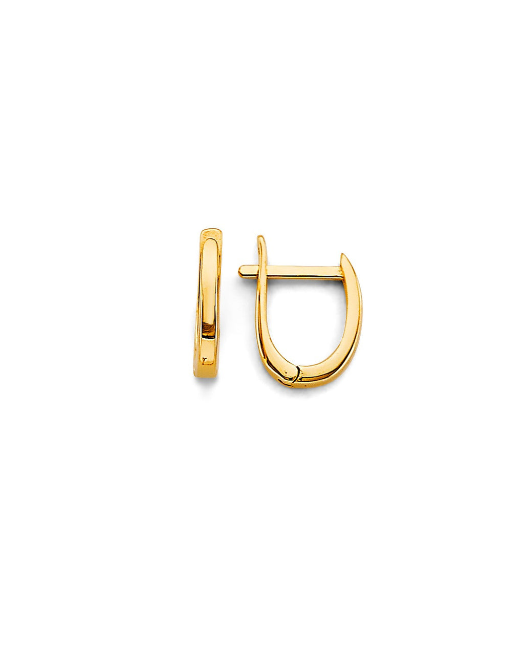14K Yellow Gold Plain Huggies Earring (ER-1989)