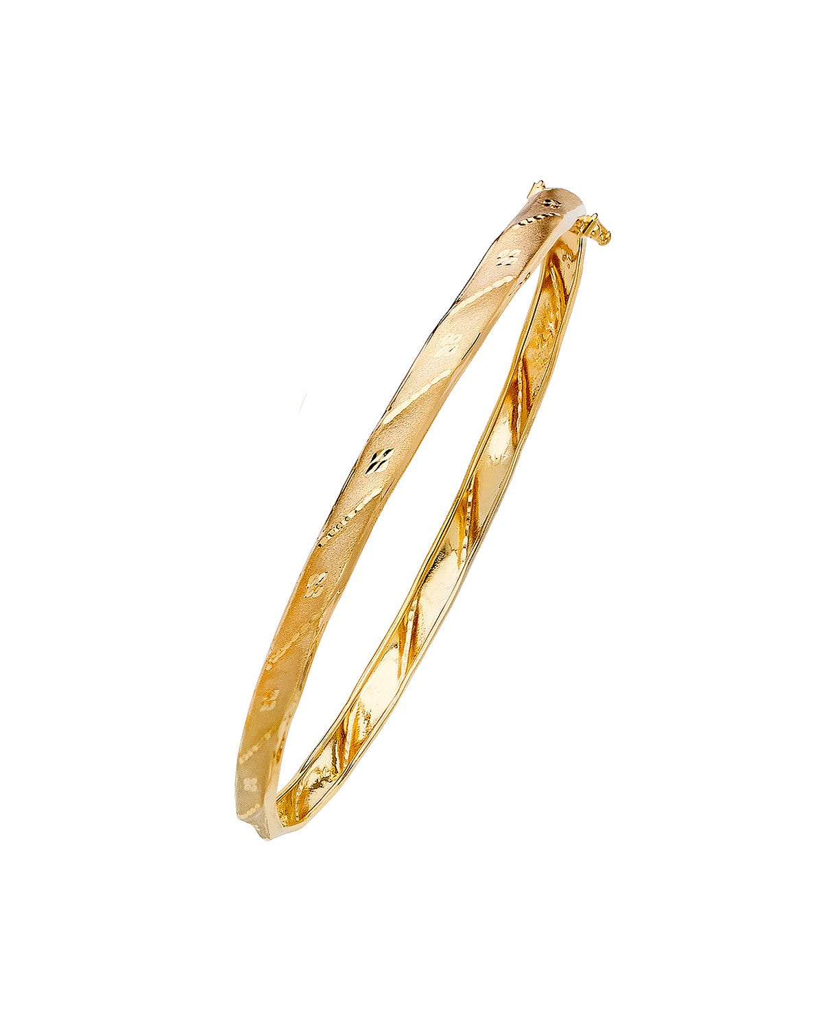 14K Yellow Gold Flexible Bangle (GL-0046)