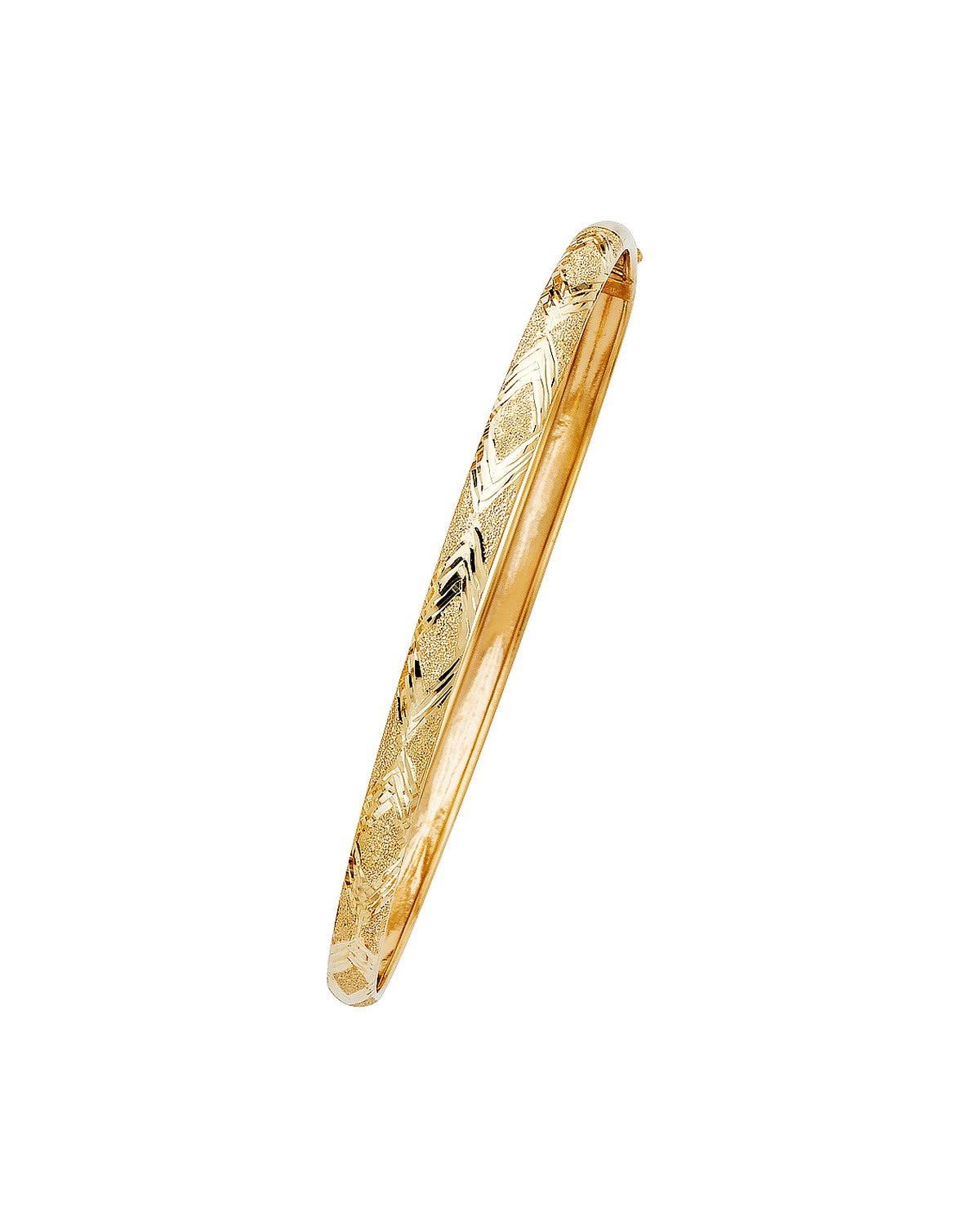 14K Yellow Gold Flexible Bangle (GL-0074)