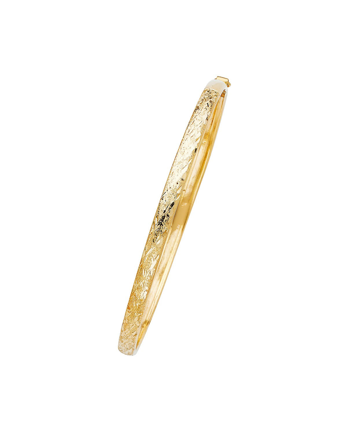 14K Yellow Gold Flexible Bangle (GL-0076)