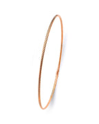 14K Rose Gold Pink 1.5mm Light Braided Bangle (GL-0203)