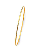 14K Yellow Gold 1.5mm Light DC Bangle (GL-0204)