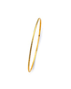 14K Yellow Gold 1.5mm Light DC Bangle (GL-0204)